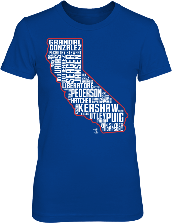 Clayton Kershaw State Outline T Shirt - Grambling State University Shirt Design (1000x1000), Png Download