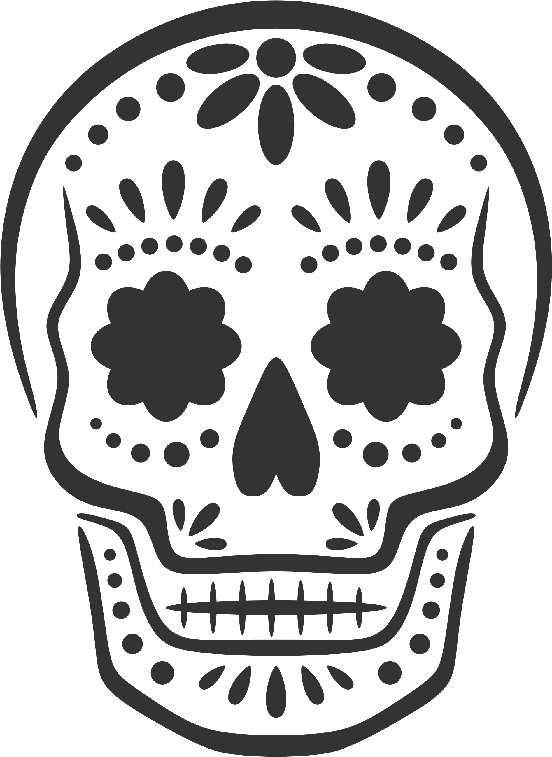 First Friday Downtown Is Hoping From Day Of The Dead - Pumpkin Stencil Day Of The Dead (1910x2757), Png Download