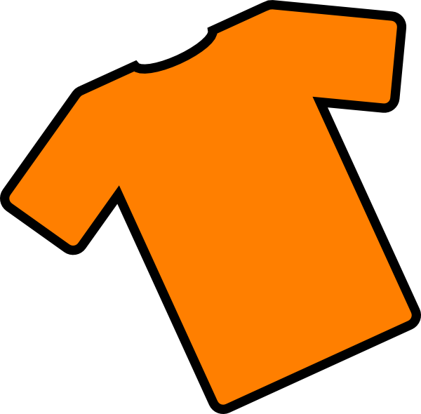 Download - T Shirt Outline Orange (600x590), Png Download