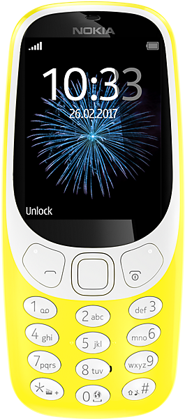 Nokia 3310 2017 Yellow (468x600), Png Download