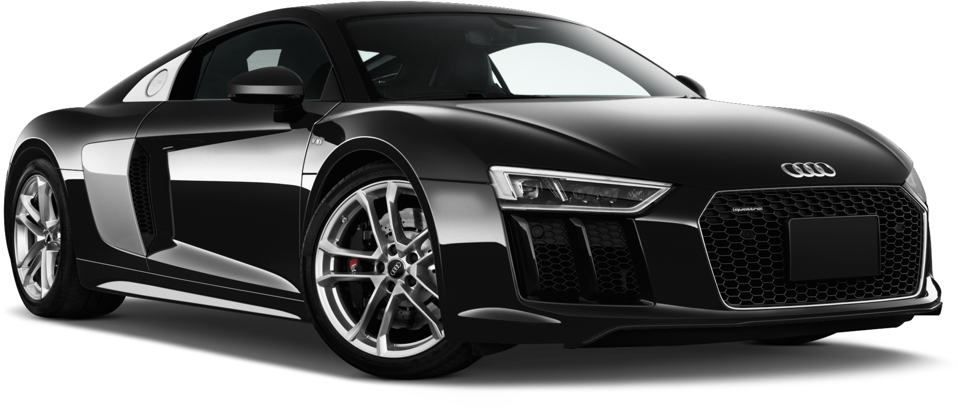 Audi R8 Spyder - 2018 Black Mustang Ecoboost (2048x1360), Png Download