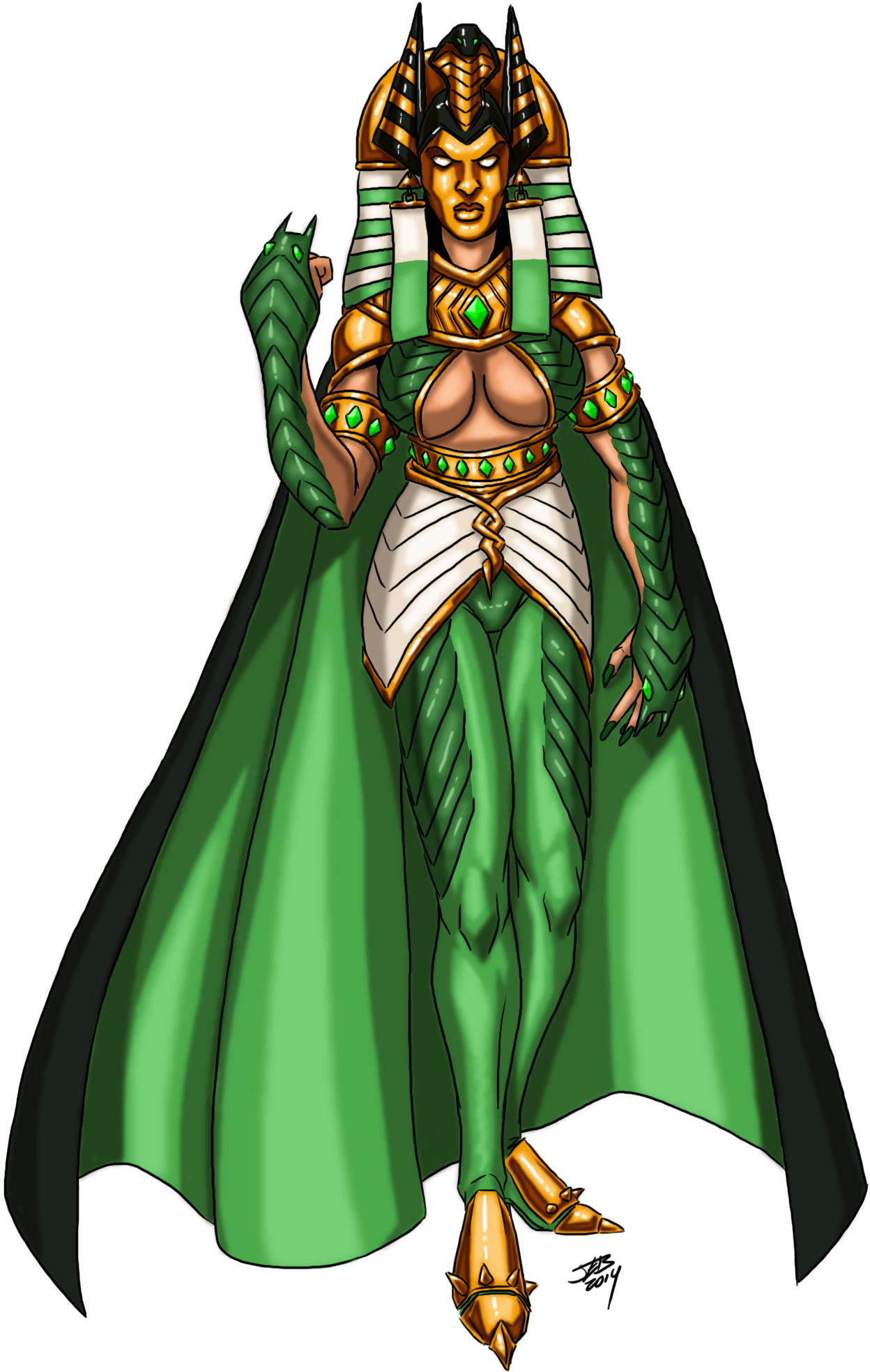 Egyptian Warlock By Prodigyduck - Illustration (1545x2000), Png Download