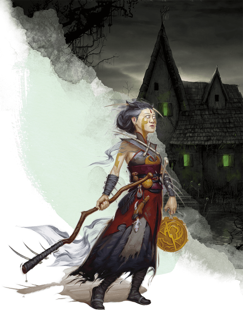 Female Human Warlock D&d (780x1000), Png Download