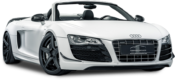 Audi R8 Spyder - Convertible (765x296), Png Download