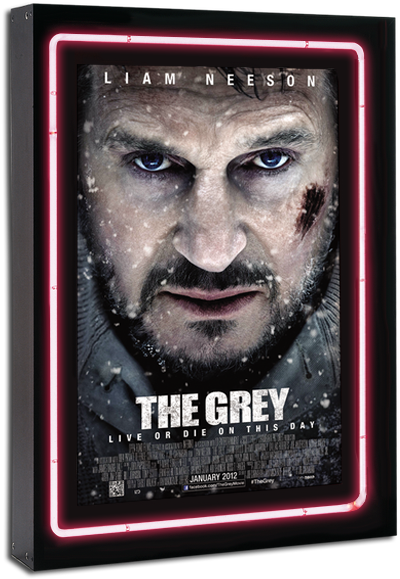 Neon Series Movie Poster Case - Grey Movie Poster (447x588), Png Download