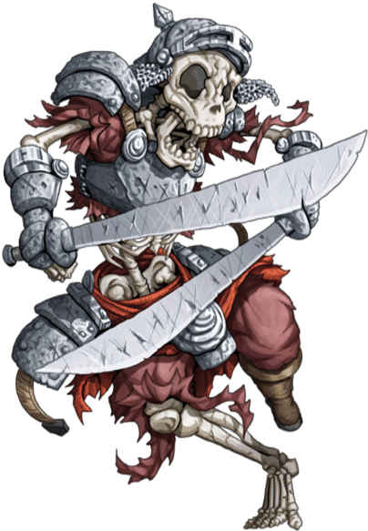 Skeleton Warrior Transparent - Wiki (480x640), Png Download