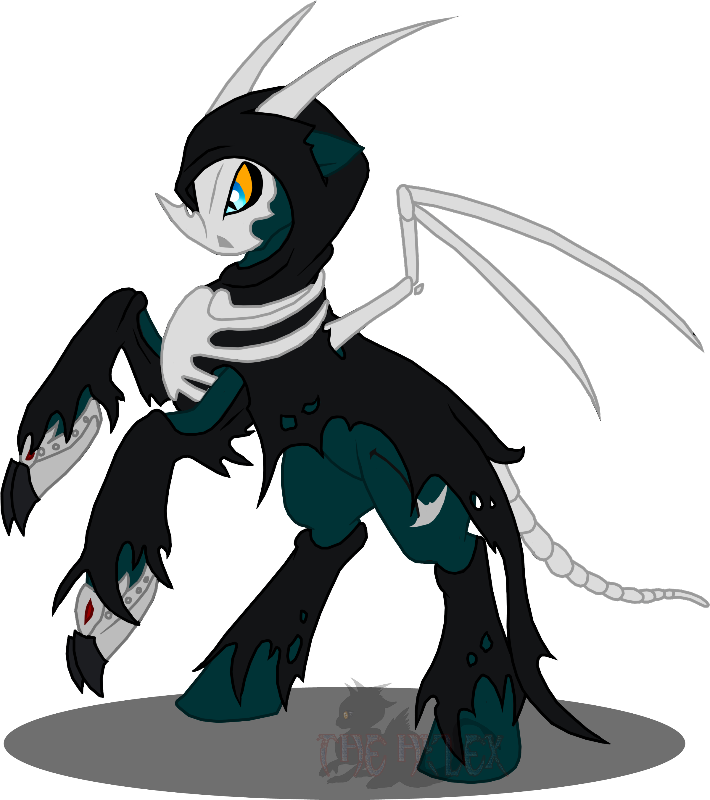 Thehylex, Charon, Oc, Oc Only, Rearing, Safe, Simple - My Little Pony Grim Reaper (1074x1024), Png Download