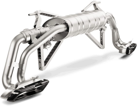 Akrapovic Exhaust System For 17 Audi R8 - Audi R8 V10 Plus Akrapovic Exhaust (600x420), Png Download