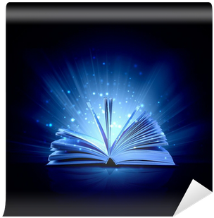 Poster: Nivens' Image Of Opened Magic Book (400x400), Png Download