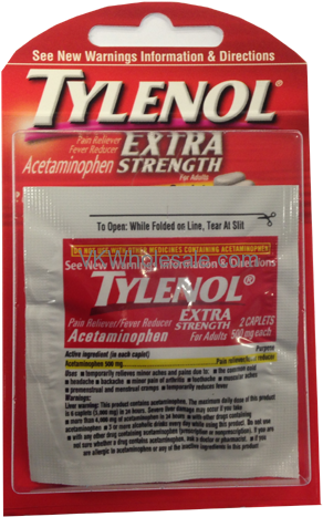 Tylenol Extra Strength Blister Pack Wholesale - Tylenol Pain Reliever/fever Reducer, Extra Strength, (500x500), Png Download