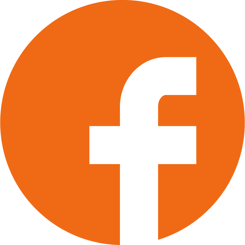 Follow Us On Social Media To Receive The Latest Updates - Orange Facebook Logo (962x960), Png Download