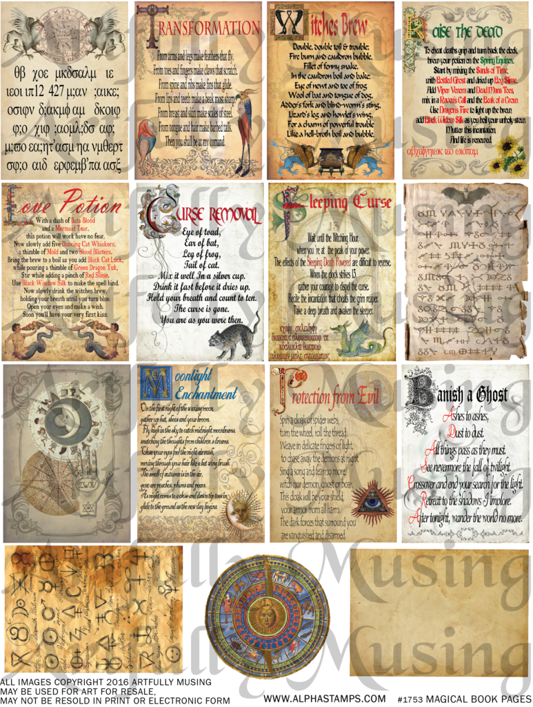 Raise The Dead - Magic Book Pages (773x1024), Png Download