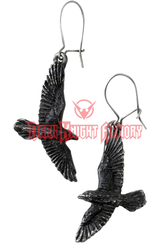 Black Raven Earrings - "black Raven Earrings" (850x850), Png Download