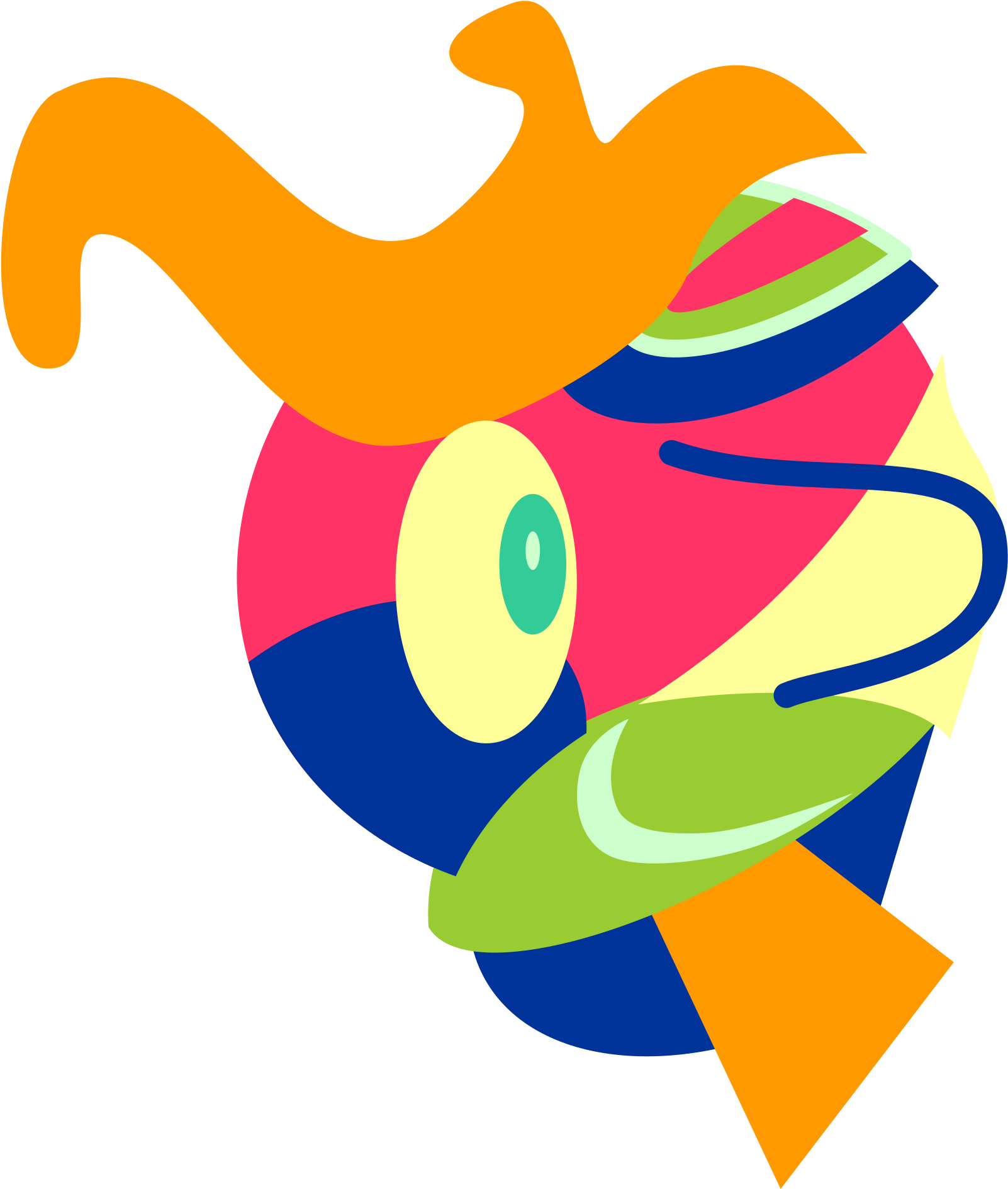 How To Set Use Happy Alien Clipart - Cubism Art Clipart (504x595), Png Download