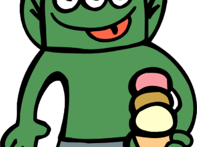 Alien Clipart Group - Black And White Clip Art Alien (640x480), Png Download