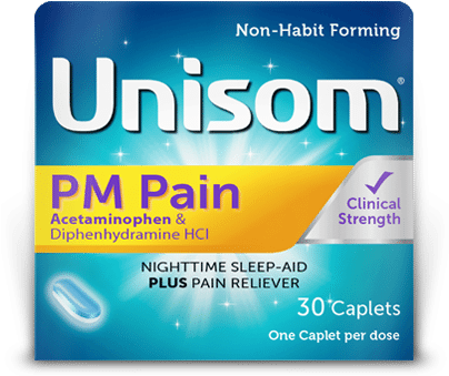 Unisom Pm Pain - Unisom Pm Pain, 30 Sleep Capsules (411x340), Png Download