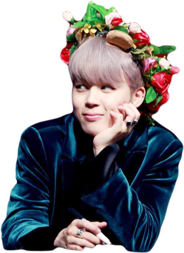 Bts Bangtanboys Flowercrown Parkjimin Jimin Jiminie - Bts Jimin Fan Meeting (591x813), Png Download