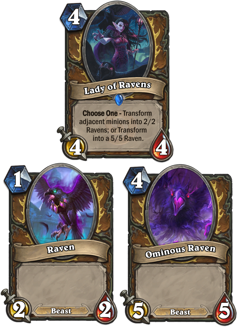 "birds Of A Feather Do Flock Together - Hearthstone One Night In Karazhan Cards (871x1125), Png Download