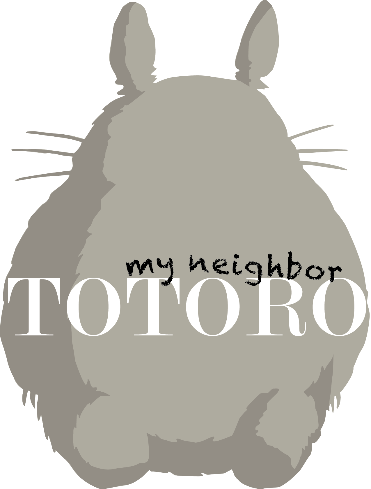 Totoro Poster Pen Tool Practice - Totoro Wallpaper Iphone 5 (1275x1678), Png Download