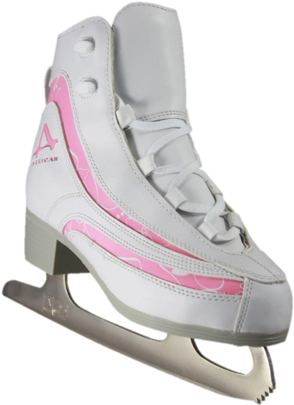 4fe944 - American Athletic Shoe Girls Soft Boot Ice Skates White (650x650), Png Download