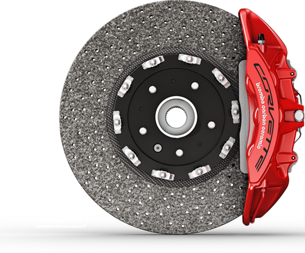 Carbon Ceramic Brake Kit [c7 Corvette Z06 Zr1 Lt1 Lt4 - Corvette Zr1 2019 Brakes (600x498), Png Download