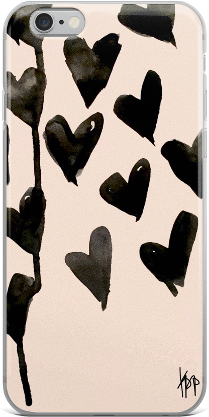Black Hearts Forever - Mobile Phone Case (1000x1000), Png Download