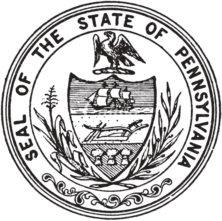 Medical Marijuana Dispensary In Pennsylvania - Pennsylvania State Seal Black And White (800x800), Png Download