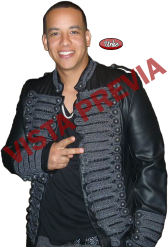 Daddy Yankee Campera Gris Con Botones Renders - Daddy Yankee (336x494), Png Download