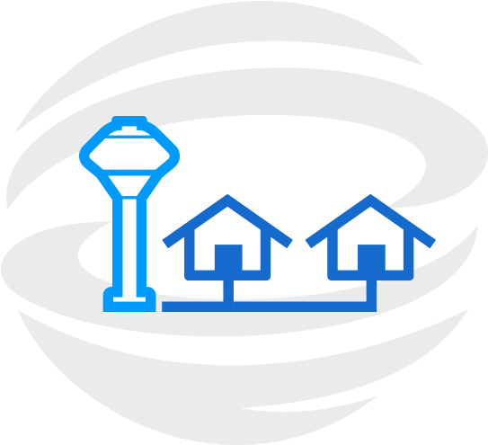 Delta Operations Manages The Water And Wastewater Systems - Illustration (562x515), Png Download