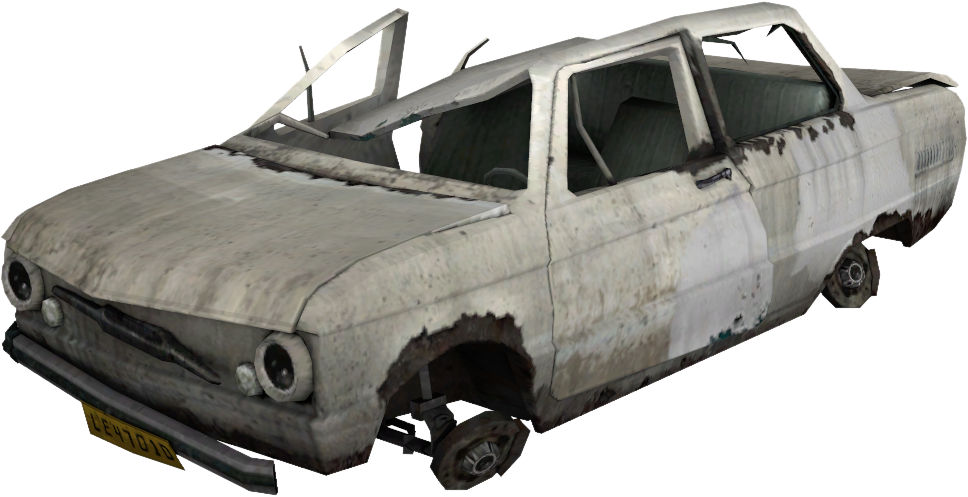 Share This Image - Destroyed Car Transparent (968x497), Png Download