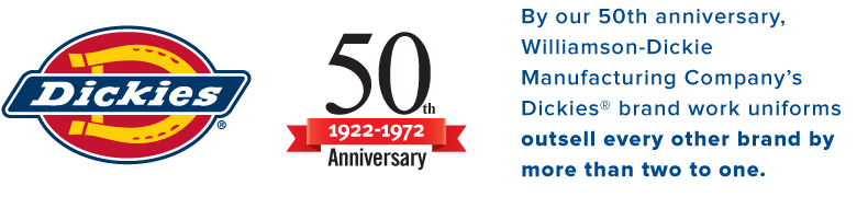 By Our 50th Anniversary, Williamson-dickie Manufacturing - Williamson Dickie (980x350), Png Download
