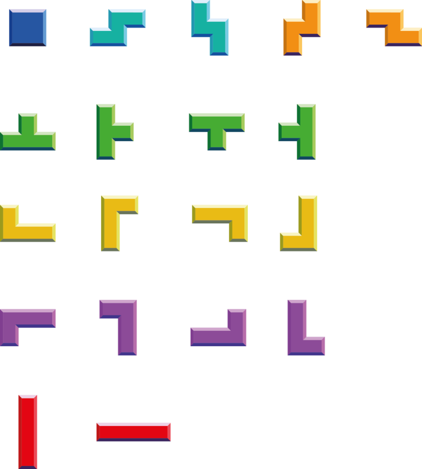 Tetris Blocks By Philippedepol - Tetris (848x943), Png Download