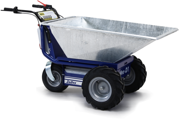 Electric Wheelbarrow,power Wheelbarrow, Motorised Wheelbarrow,electric - Dump Wheelbarrow (600x600), Png Download