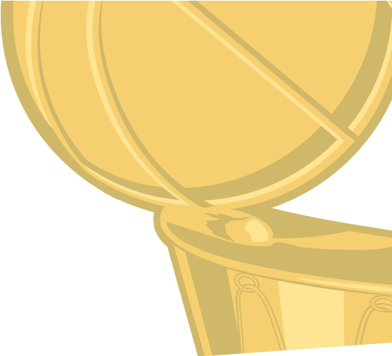 Begins - Nba Championship Trophy Cartoon (564x511), Png Download