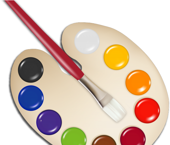 Paint Brush Clipart Brush Border - Paint Brush No Background (640x480), Png Download