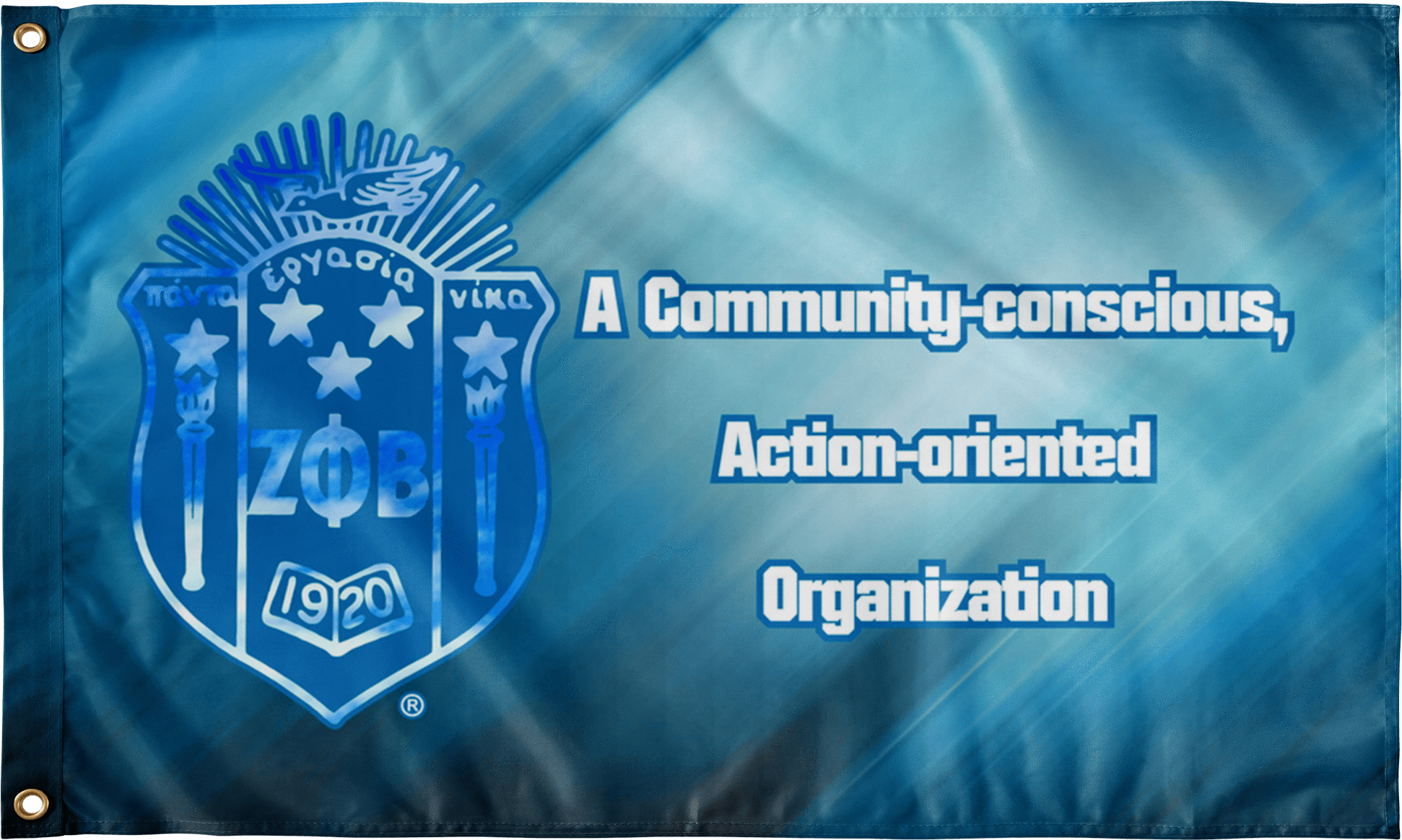 Zeta Phi Beta Slogan Flag - Flag (2000x2000), Png Download