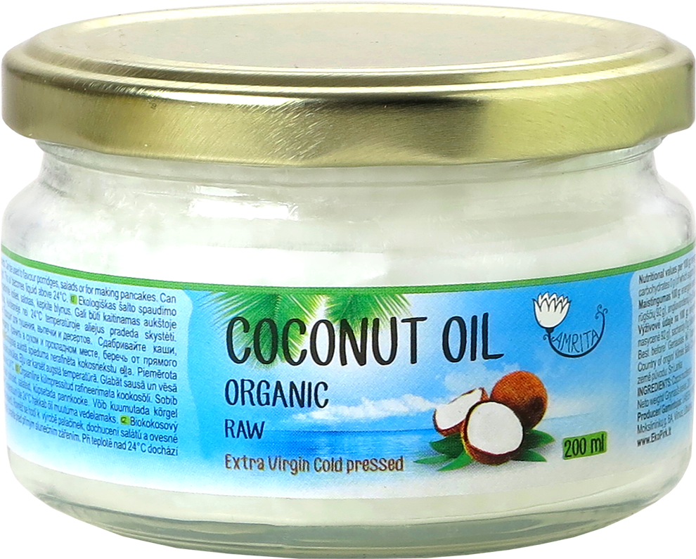 Iso22000 Eko Pirk Filtering And Bottling Coconut Oil - Amrita Coconut Oil (1181x983), Png Download