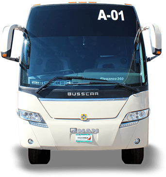 Autobuses - Busscar - Bus De Frente Png (384x380), Png Download