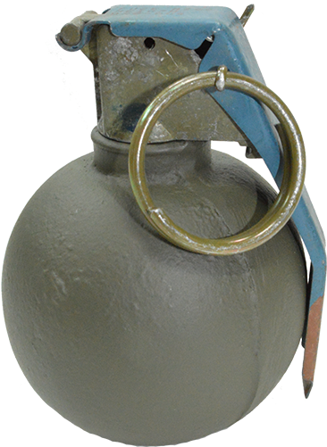 M67 Baseball Hand Grenade Painted Dummy - M27 Grenade (500x500), Png Download
