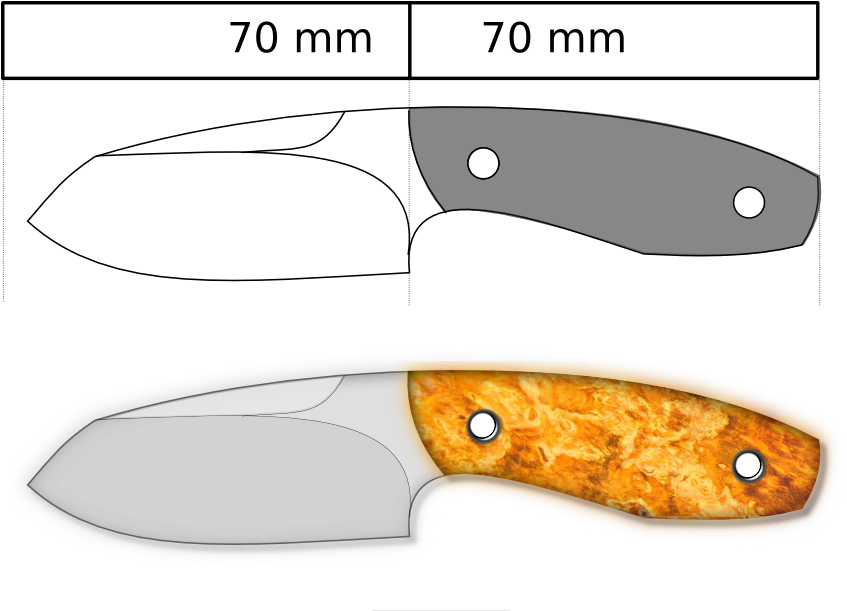 906 X 610 - Hunting Knife (906x610), Png Download