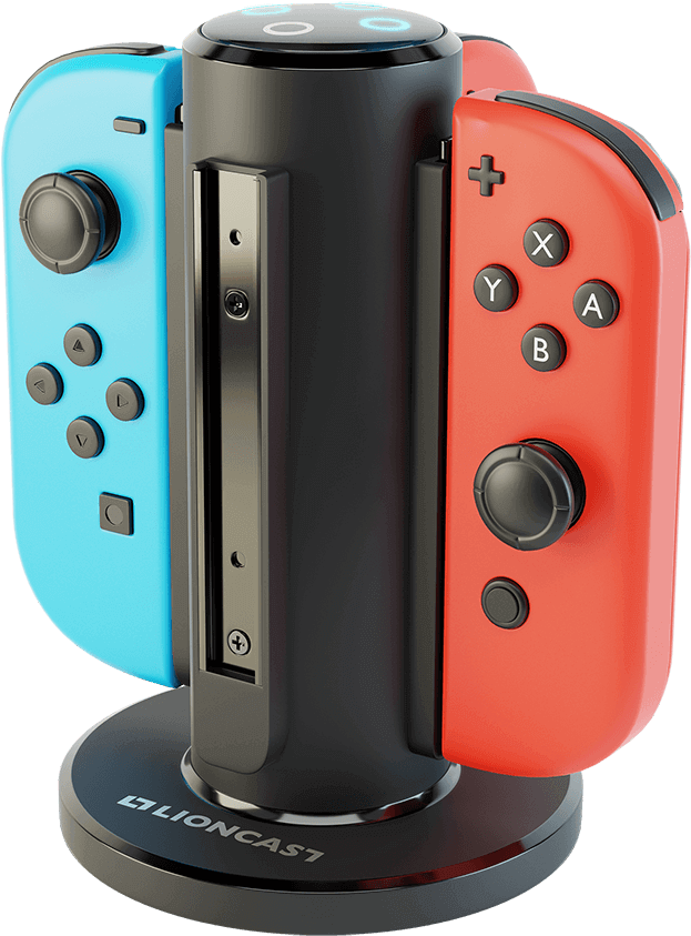 Lioncast Joy-con Quad Charger - Joy-con (1470x882), Png Download