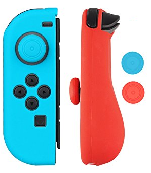 Coque Silicone Pour Les Manettes Joy-con De La Nintendo - Nintendo Switch Joy Con Gel Guards (458x458), Png Download