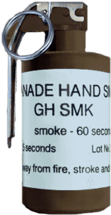 The Smoke Hand Grenades Gh Smk W Are Intended For - Smoke Grenade White (500x310), Png Download