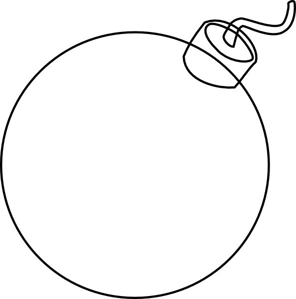 Grenade Clip Art - Bomb Clipart Transparent (594x599), Png Download