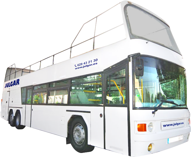 Double-decker And Open Top Buses - Autobus Descapotable (800x600), Png Download