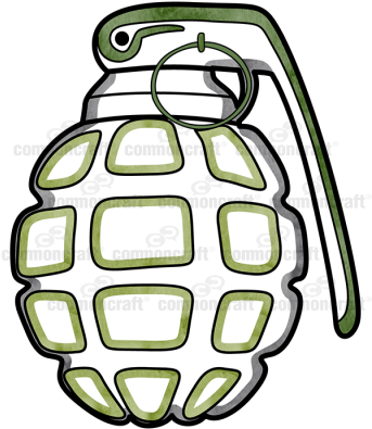 Hand Grenade - Grenade (400x400), Png Download