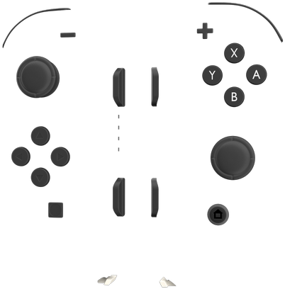 Nintendo Joy Cons Painted - White Joycon (1000x600), Png Download