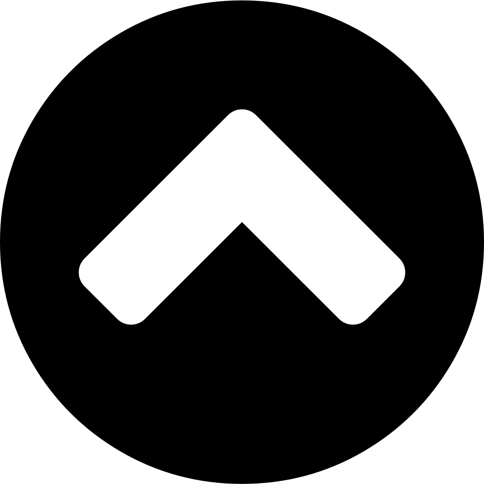 Arrow Up Circle - Home Icon Png Black (980x981), Png Download