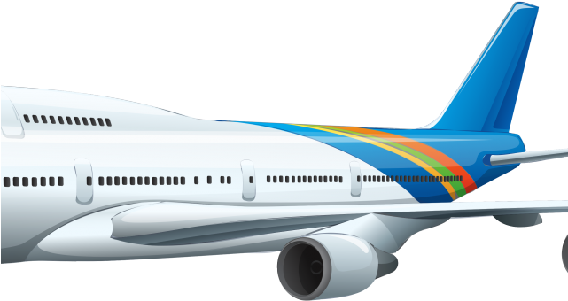 Flight Clipart Transparent Background - Boeing 747 Clipart (640x480), Png Download