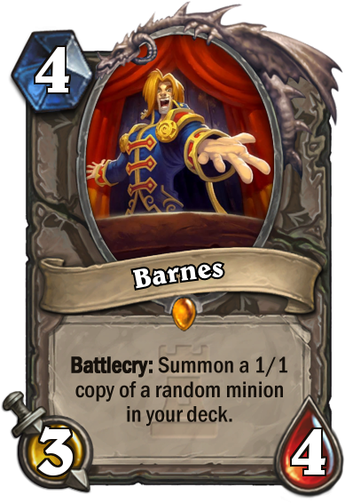 Barnes (3/4) - Hearthstone Joker (400x573), Png Download